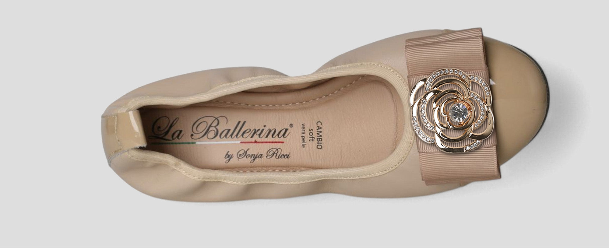 NAPPA-VERNICE BEIGE - La Ballerina