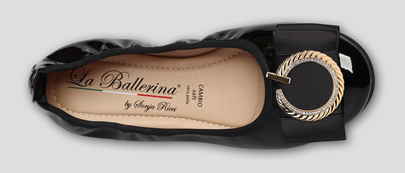 S51 💕LA BALLERINA CAMBIO SCHWARZ – ELEGANTE LEDER-BALLERINAS VON SONJA RICCI - La Ballerina