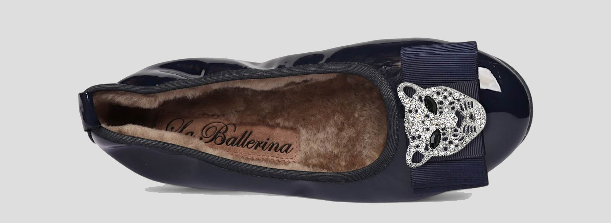 11W💕La Ballerina CAMBIO Warmgefüttert Lackleder blau - La Ballerina