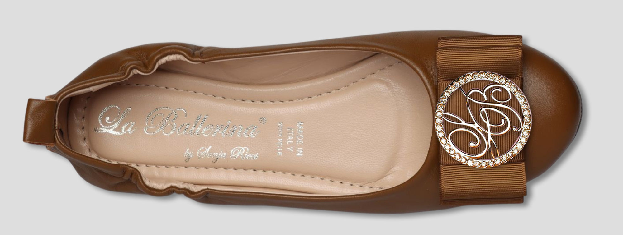 La Ballerina Soft – Bequeme Damen-Ballerinas aus Leder braun [35] - La Ballerina