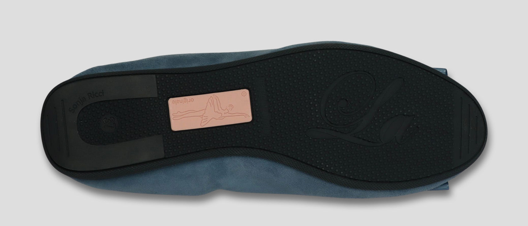 La Ballerina CAMBIO Soft – Blaue Veloursleder-Ballerinas mit austauschbarer Schnalle | Bequeme Damen-Schuhe (13) - La Ballerina