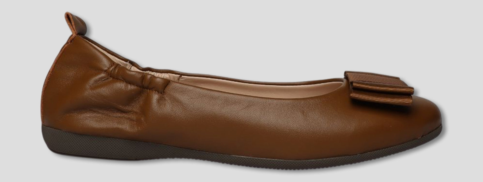 La Ballerina Soft – Bequeme Damen-Ballerinas aus Leder braun [35] - La Ballerina
