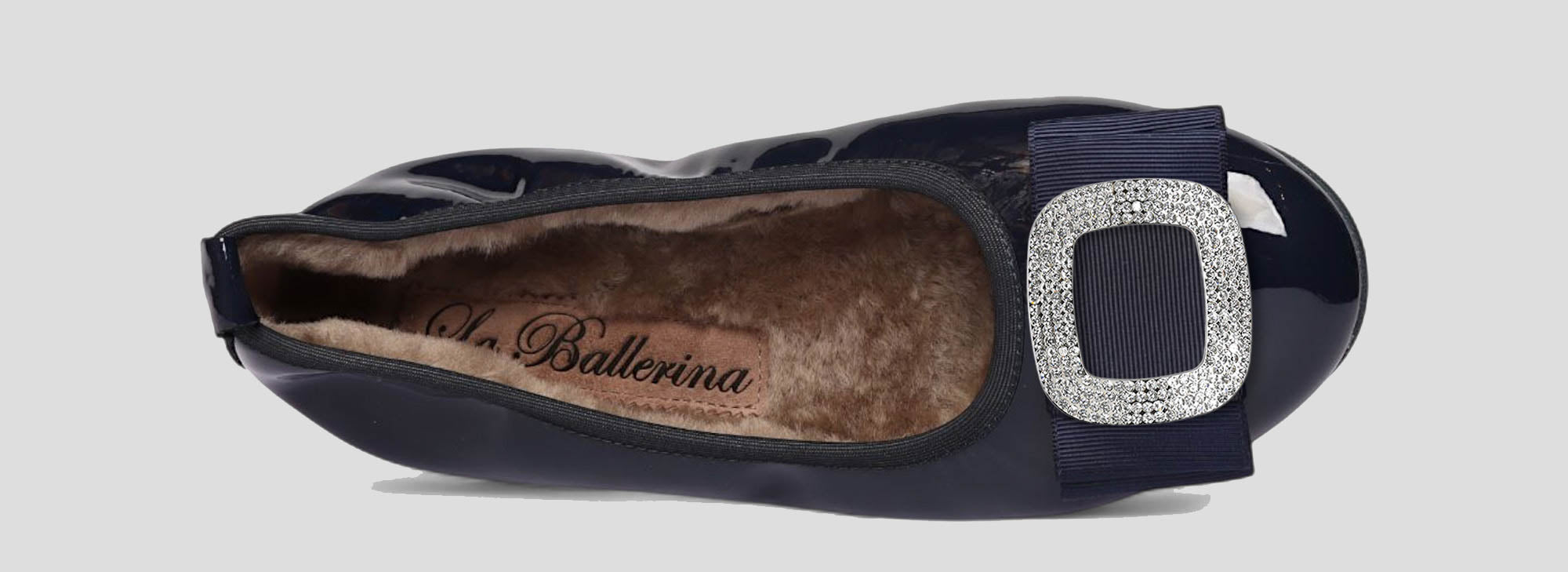 11W💕La Ballerina CAMBIO Warmgefüttert Lackleder blau - La Ballerina