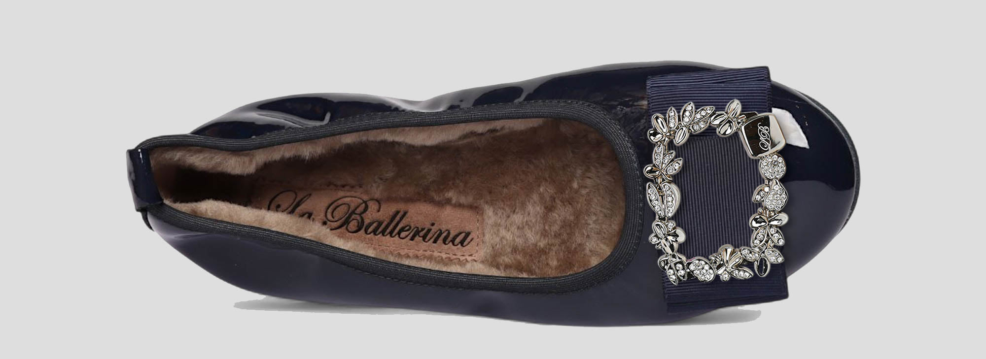 11W💕La Ballerina CAMBIO Warmgefüttert Lackleder blau - La Ballerina