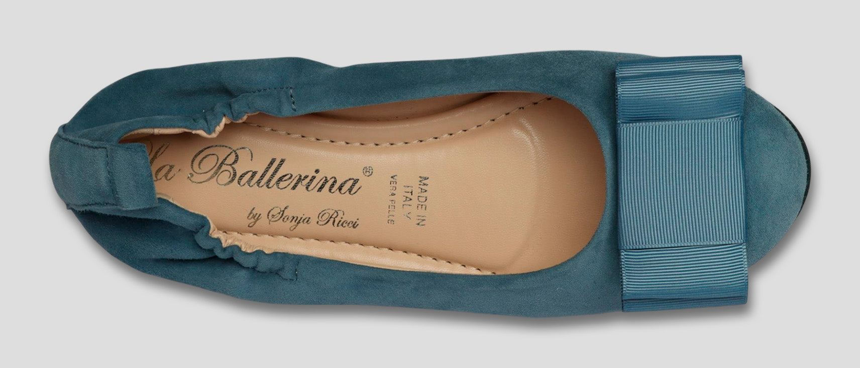 La Ballerina CAMBIO Soft – Blaue Veloursleder-Ballerinas mit austauschbarer Schnalle | Bequeme Damen-Schuhe (13) - La Ballerina