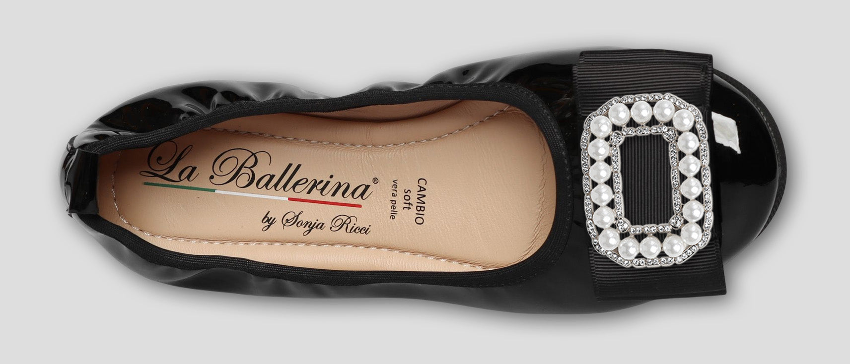 S51 💕LA BALLERINA CAMBIO SCHWARZ – ELEGANTE LEDER-BALLERINAS VON SONJA RICCI - La Ballerina