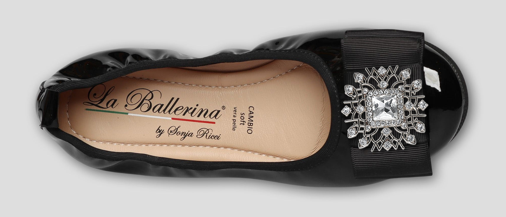 S51 💕LA BALLERINA CAMBIO SCHWARZ – ELEGANTE LEDER-BALLERINAS VON SONJA RICCI - La Ballerina