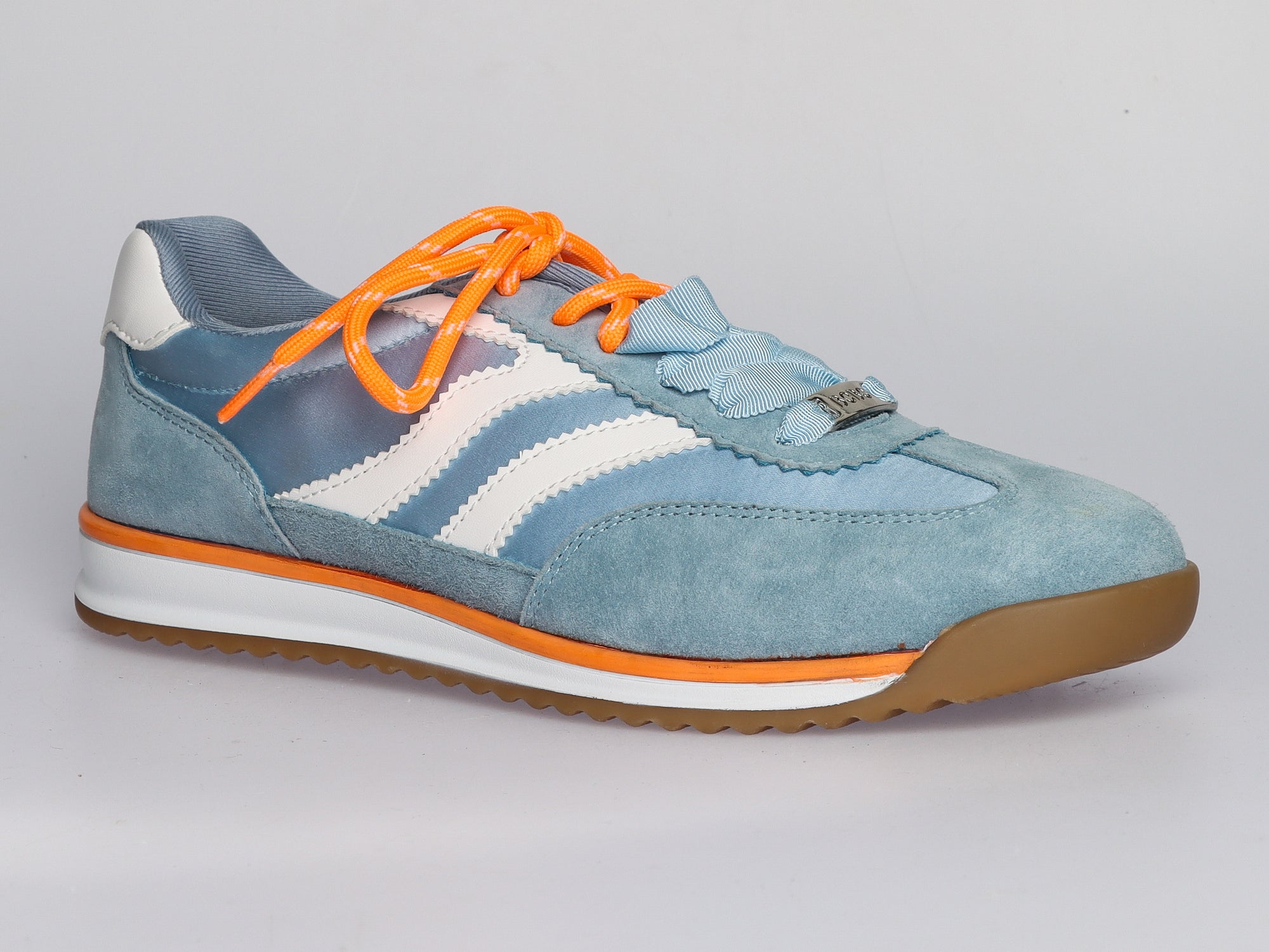 LA BALLERINA Damen Sneaker aus Veloursleder Hellblau | Art. 2559191-6 - La Ballerina