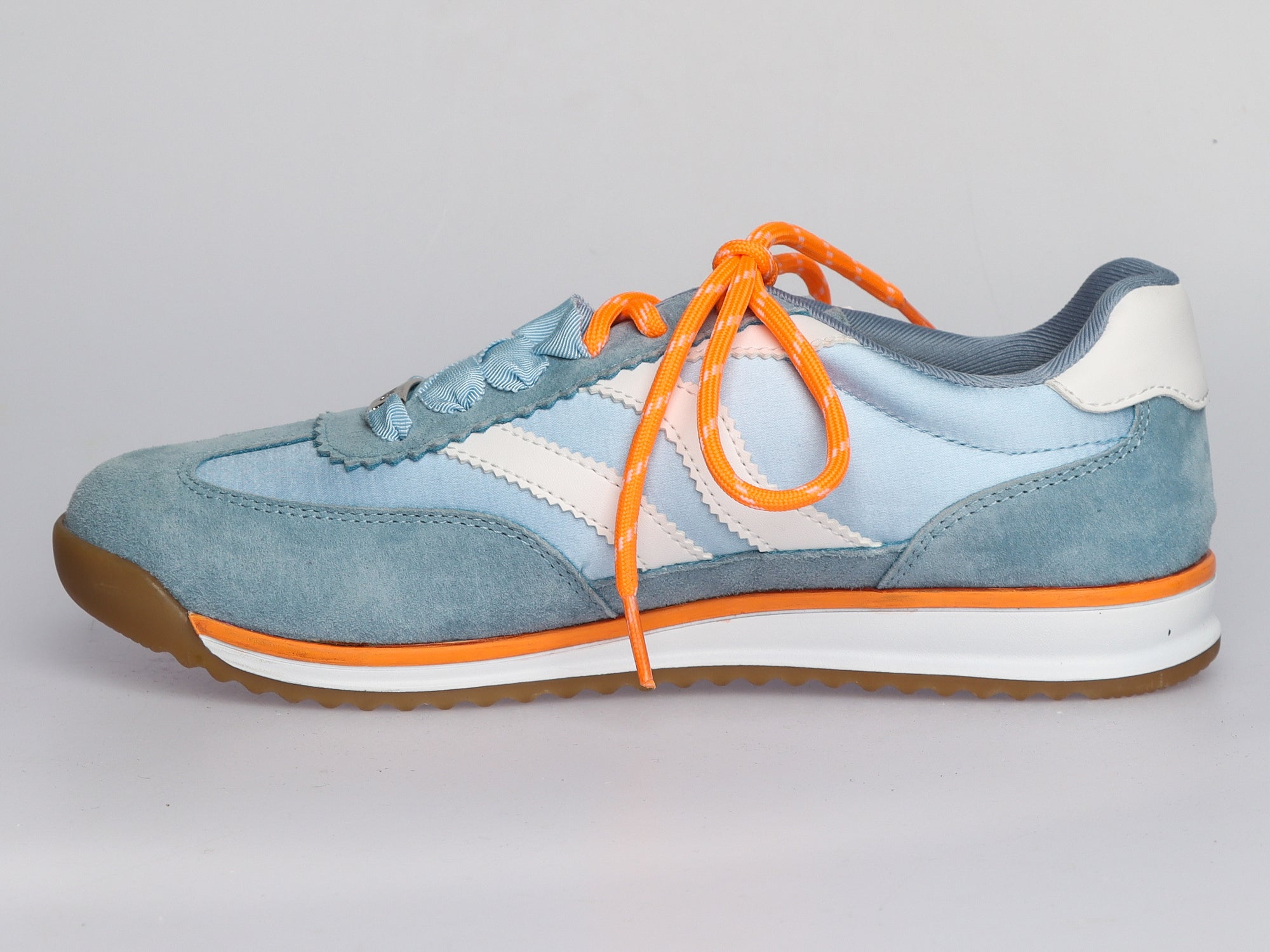 LA BALLERINA Damen Sneaker aus Veloursleder Hellblau | Art. 2559191-6 - La Ballerina