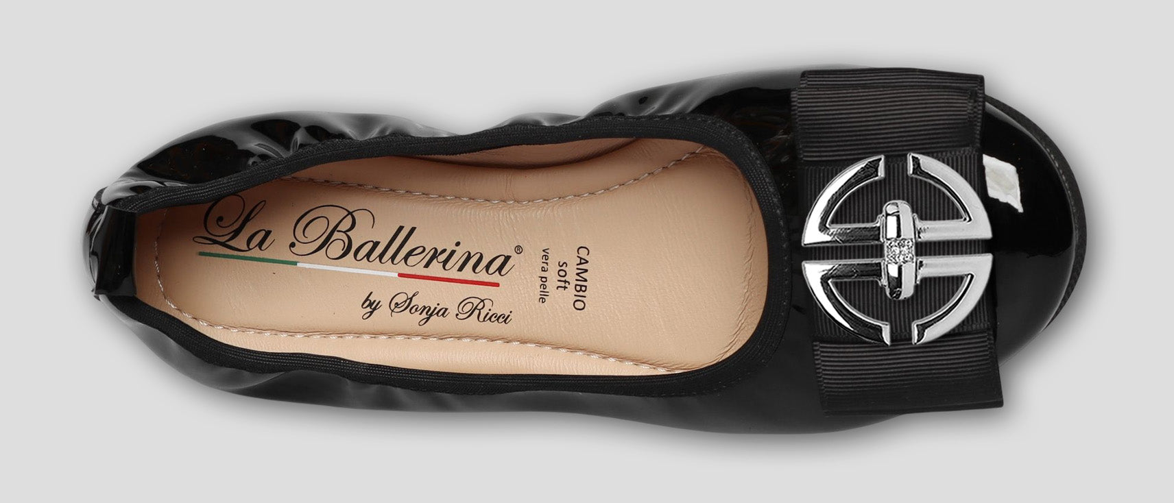 S51 💕LA BALLERINA CAMBIO SCHWARZ – ELEGANTE LEDER-BALLERINAS VON SONJA RICCI - La Ballerina