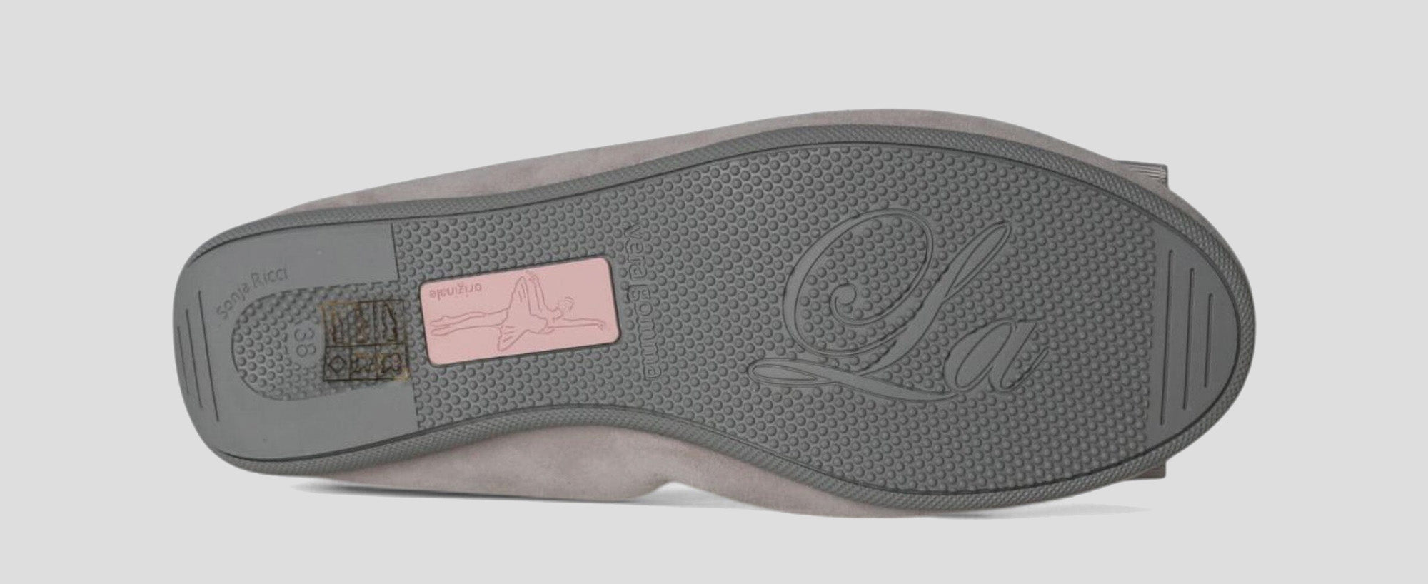 S60 💕LA BALLERINA CAMBIO VELOURSLEDER GRAU - La Ballerina