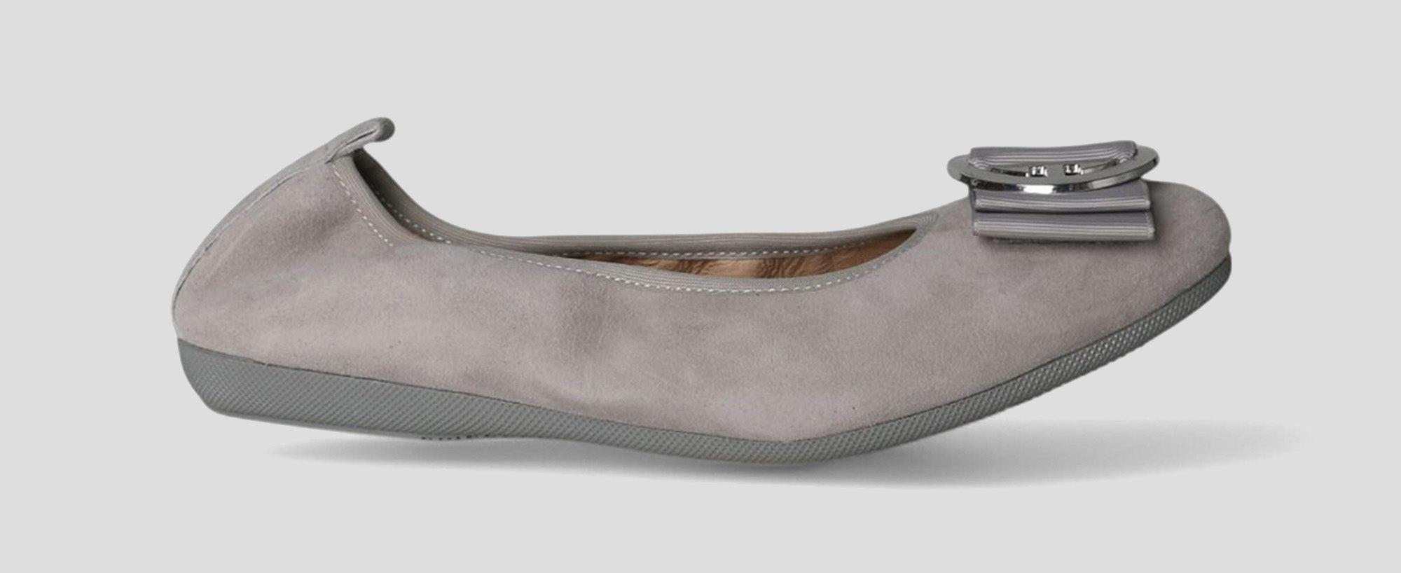 S60 💕LA BALLERINA CAMBIO VELOURSLEDER GRAU - La Ballerina