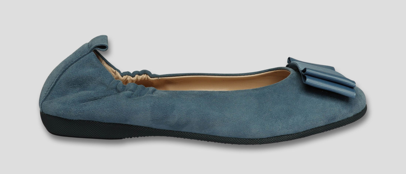 La Ballerina CAMBIO Soft – Blaue Veloursleder-Ballerinas mit austauschbarer Schnalle | Bequeme Damen-Schuhe (13) - La Ballerina