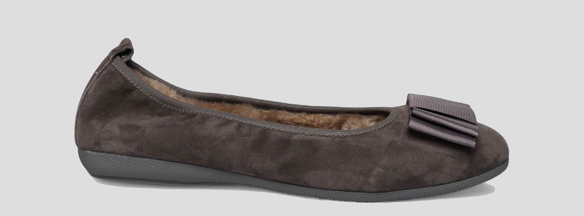 12W💕La Ballerina CAMBIO Warmgefüttert Veloursleder grau