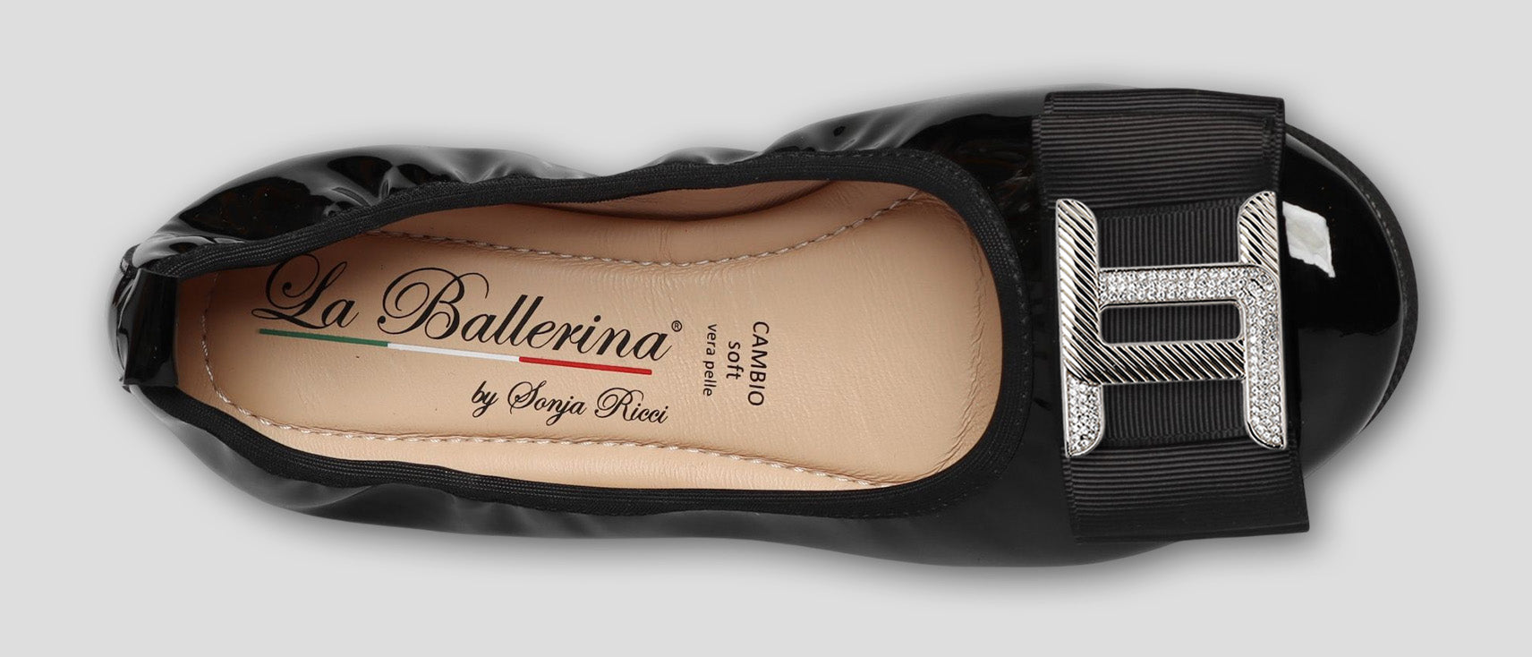 S51 💕LA BALLERINA CAMBIO SCHWARZ – ELEGANTE LEDER-BALLERINAS VON SONJA RICCI