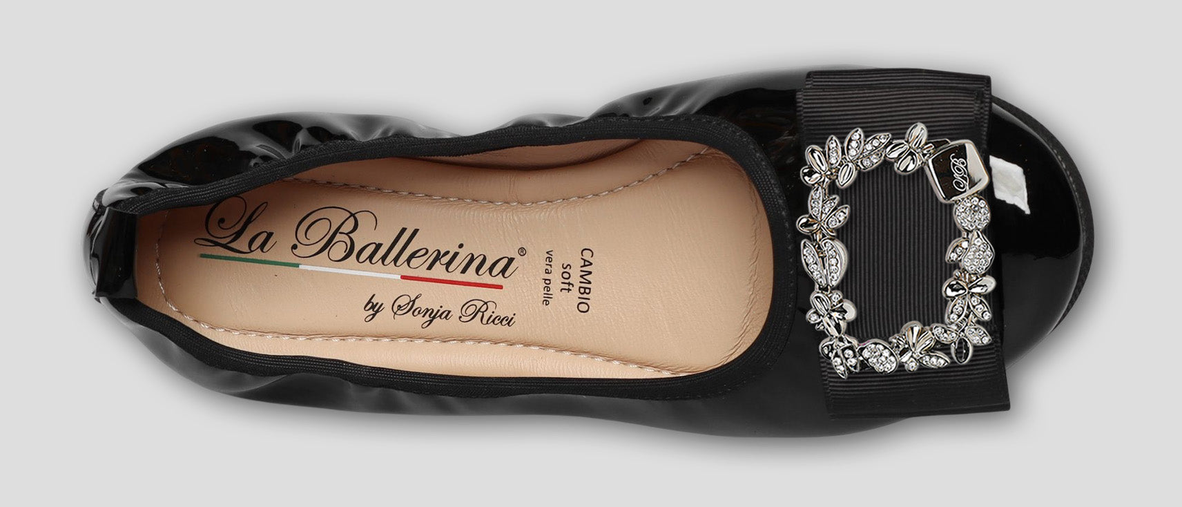 S51 💕LA BALLERINA CAMBIO SCHWARZ – ELEGANTE LEDER-BALLERINAS VON SONJA RICCI