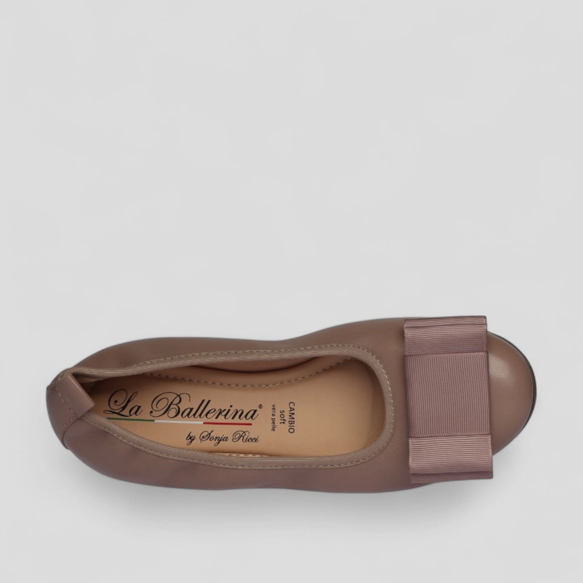 S55 💕 LA BALLERINA TOPFARBE LEDER-BALLERINAS MIT AUSTAUSCHBARER SCHNALLE - La Ballerina