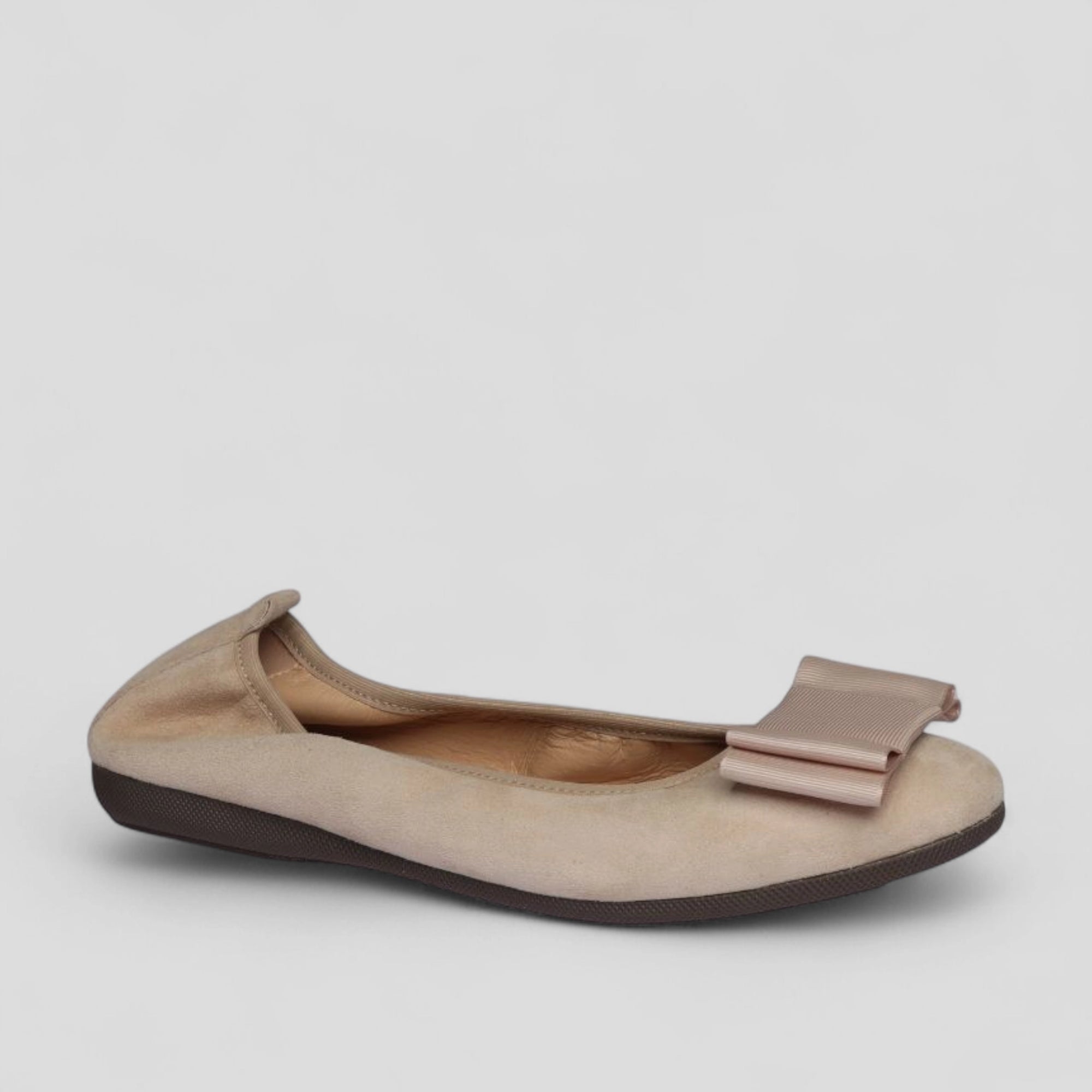 S26 💕 LA BALLERINA CAMBIO CAMOSCIO BEIGE - La Ballerina