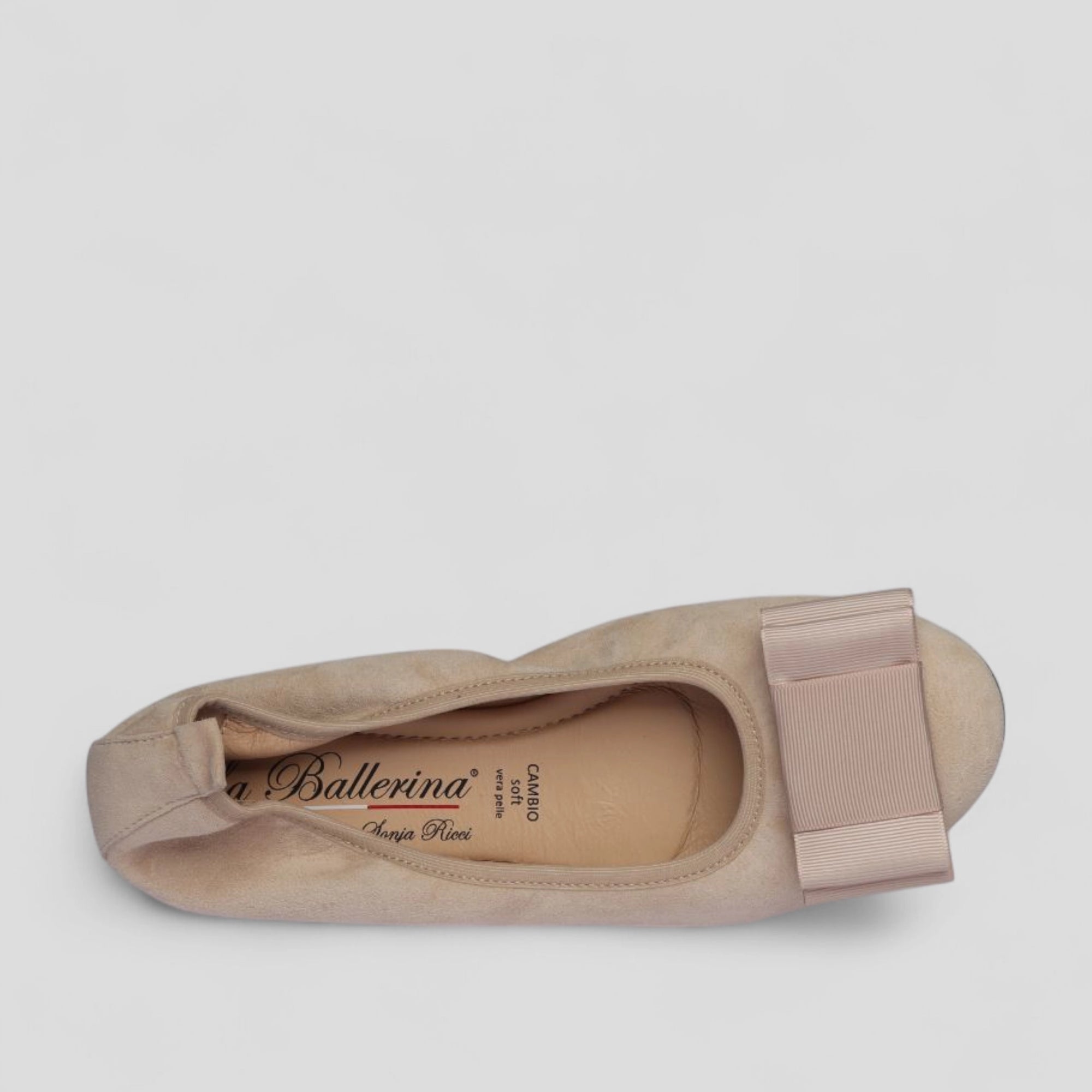 S26 💕 LA BALLERINA CAMBIO CAMOSCIO BEIGE - La Ballerina