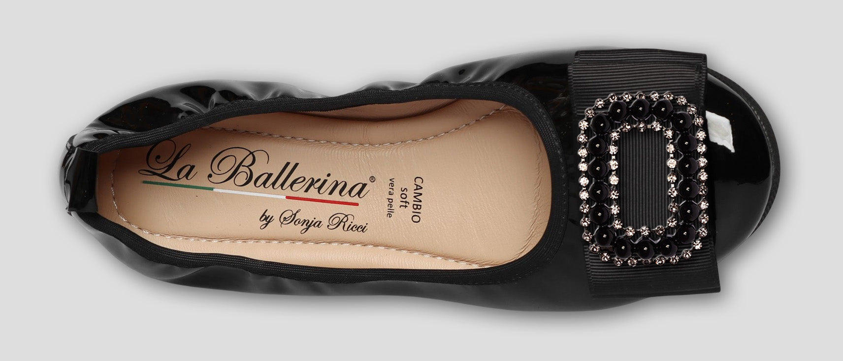S51 💕LA BALLERINA CAMBIO SCHWARZ – ELEGANTE LEDER-BALLERINAS VON SONJA RICCI