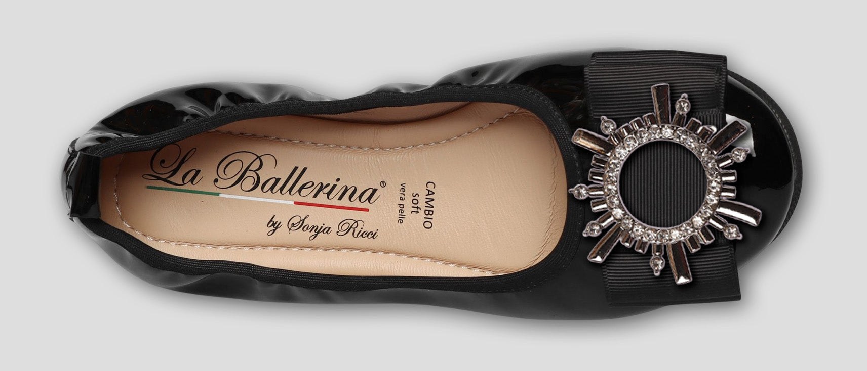 S51 💕LA BALLERINA CAMBIO SCHWARZ – ELEGANTE LEDER-BALLERINAS VON SONJA RICCI