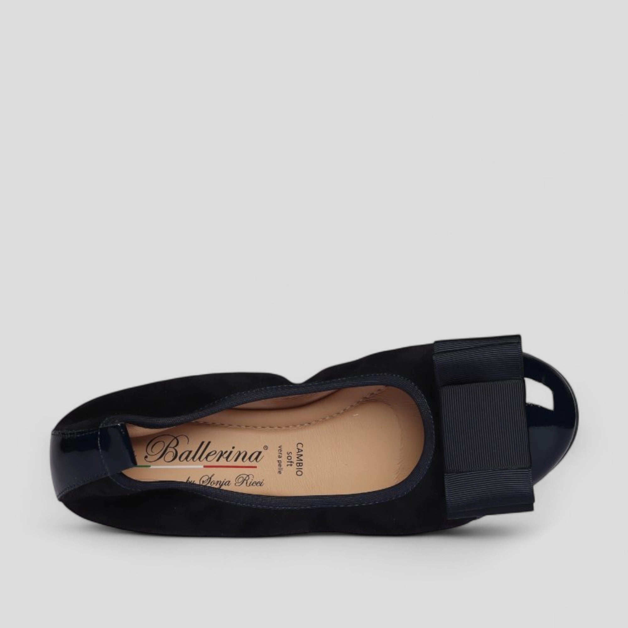 S76 💕La Ballerina cambio blau – elegante Leder-Ballerinas von Sonja Ricci - La Ballerina