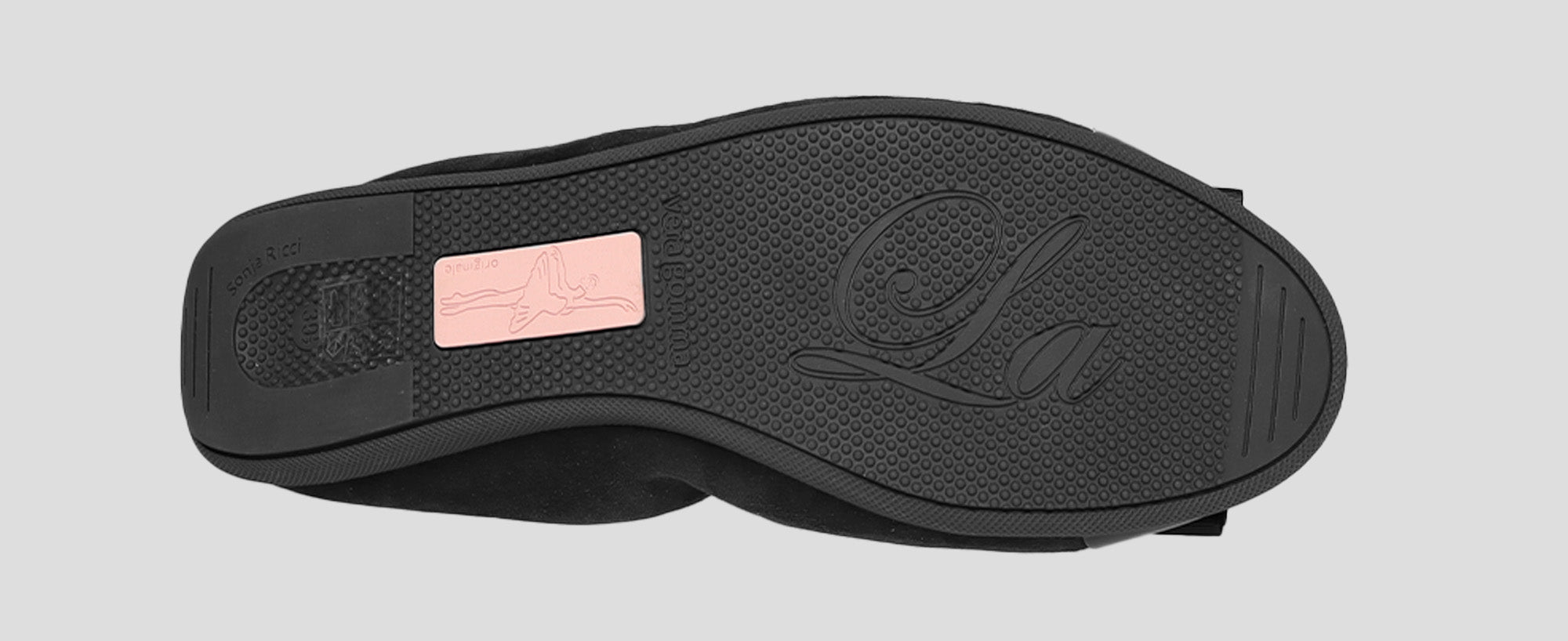 S77 💕La Ballerina Cambio Schwarz –  Veloursleder mit Lackleder &amp; Wechsel­schnalle Sonja Ricci