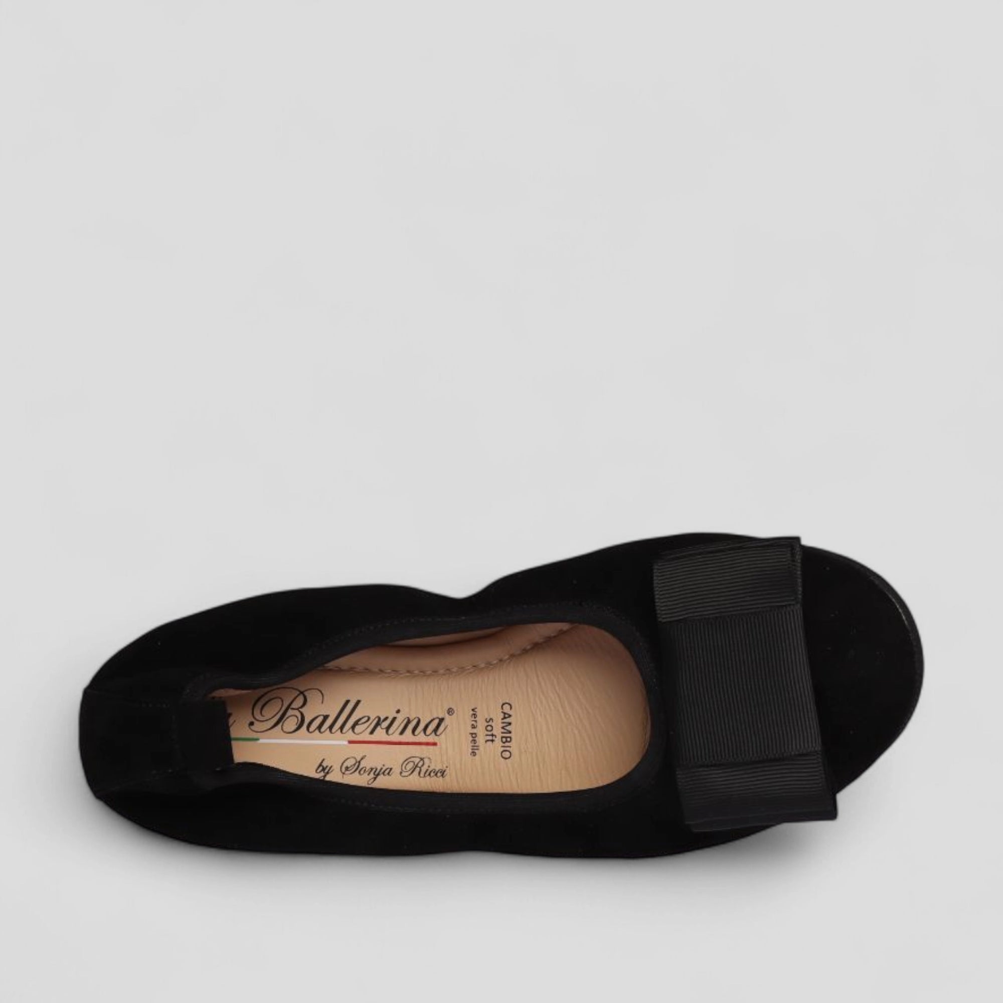 S5 💕 LA BALLERINA CAMBIO VELOURSLEDER SCHWARZ - La Ballerina