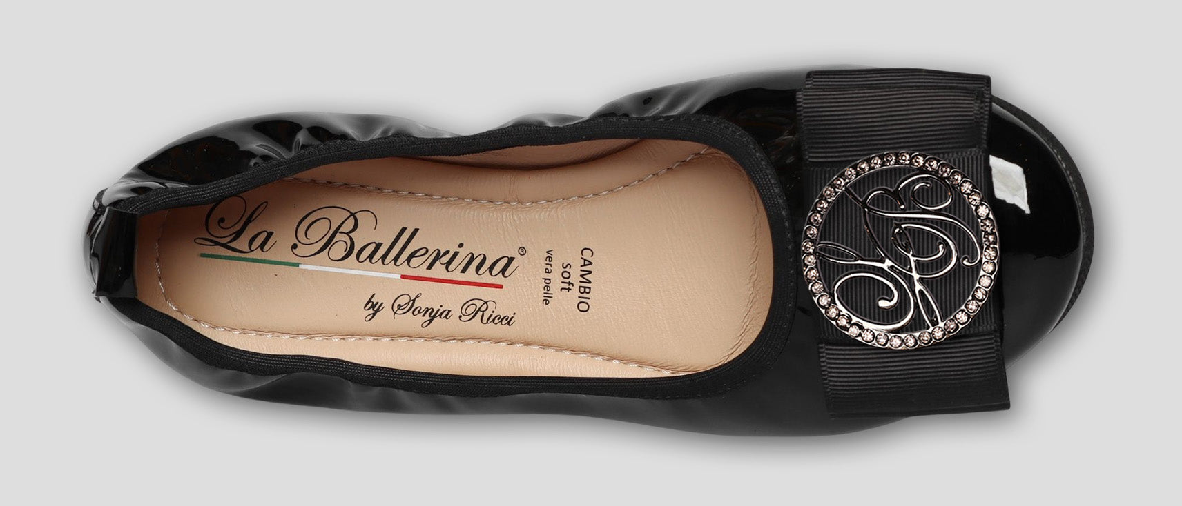 S51 💕LA BALLERINA CAMBIO SCHWARZ – ELEGANTE LEDER-BALLERINAS VON SONJA RICCI