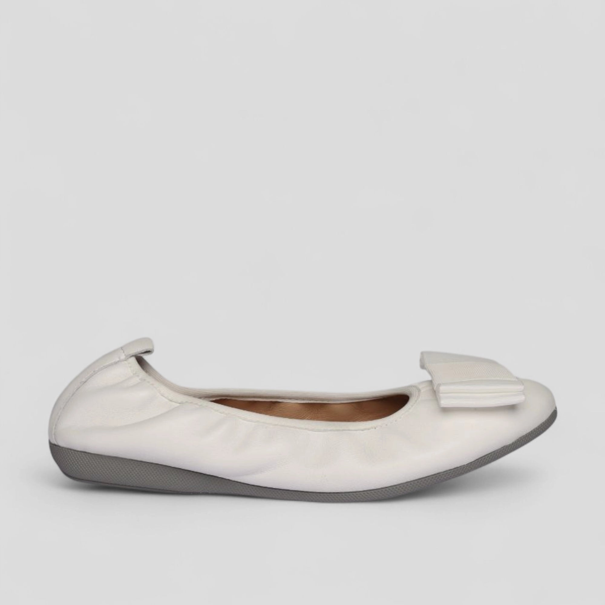 S1 💕LA BALLERINA CAMBIO WEIß – ELEGANTE LEDER-BALLERINAS VON SONJA RICCI - La Ballerina