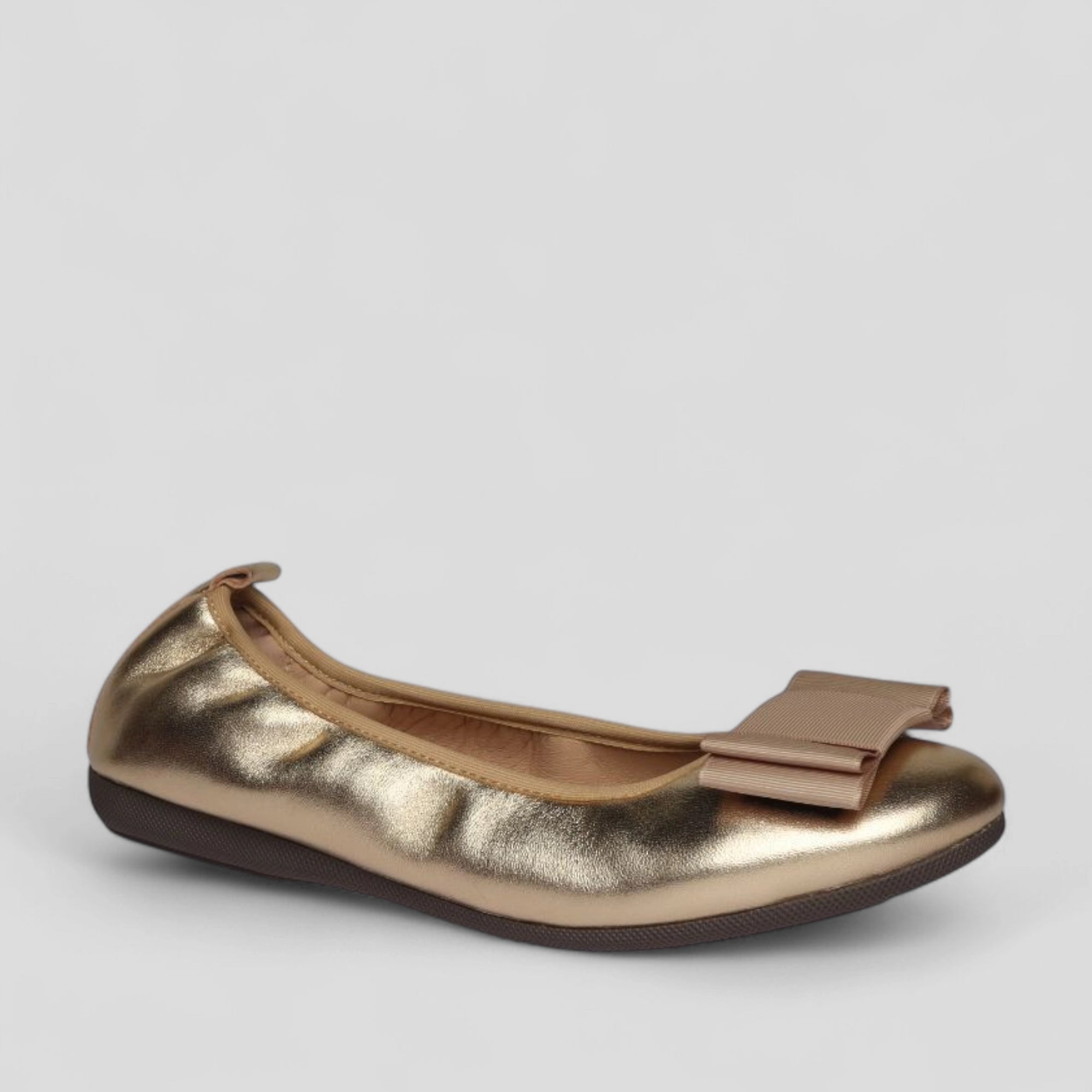 S34 💕 LA BALLERINA CAMBIO METALLIC LEDER GOLD - La Ballerina