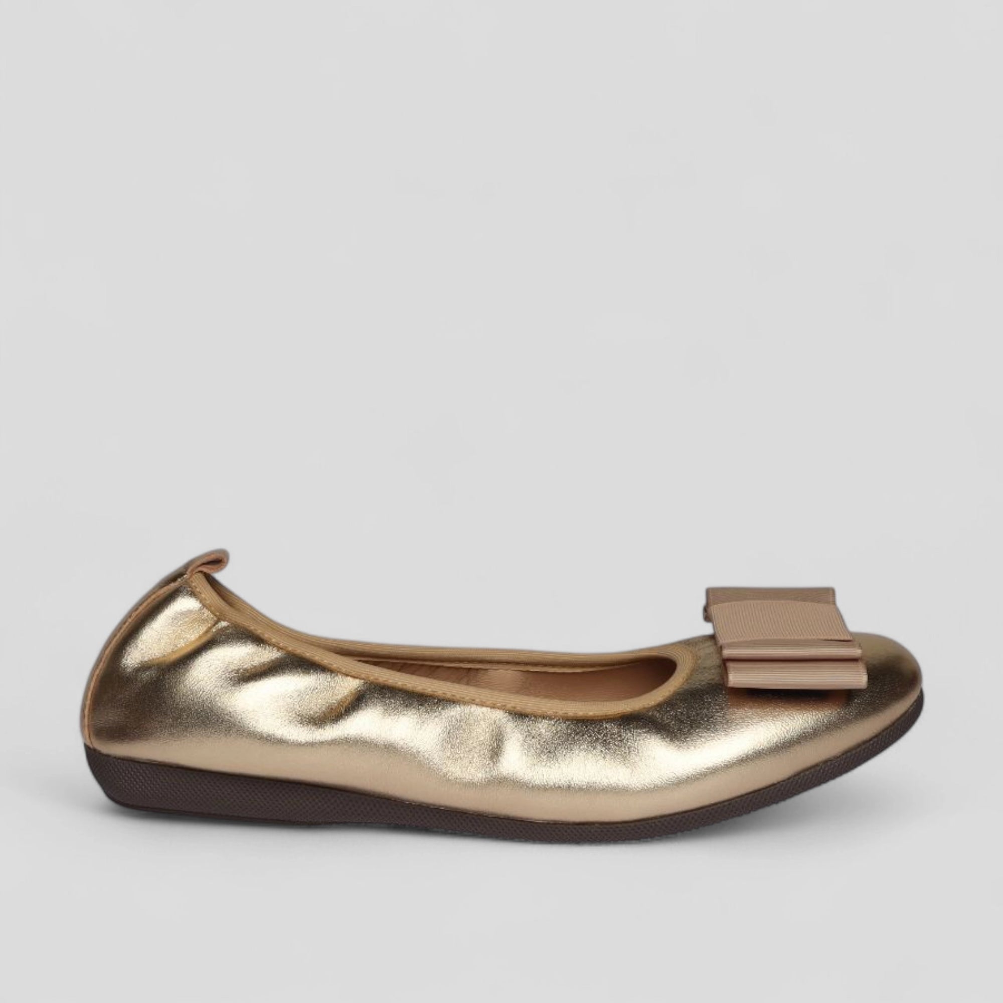 S34 💕 LA BALLERINA CAMBIO METALLIC LEDER GOLD - La Ballerina