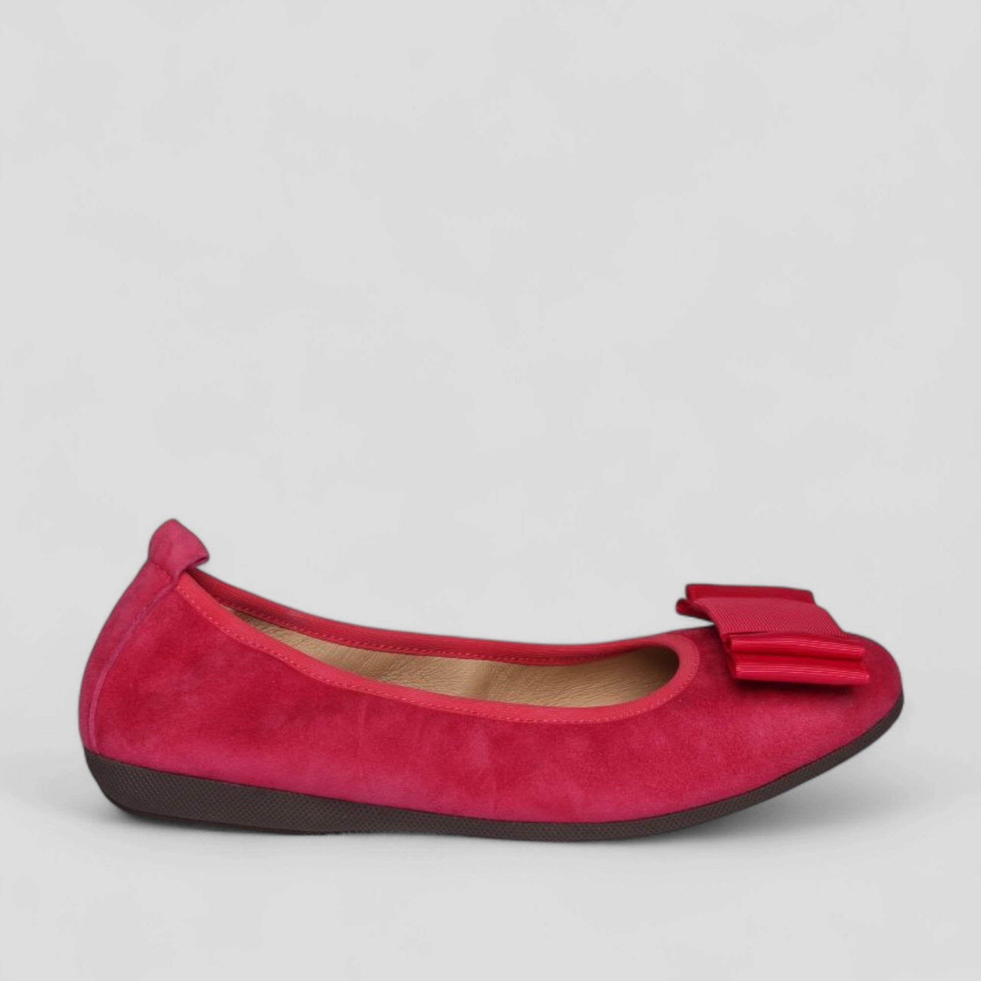 S61 💕LA BALLERINA CAMBIO FUXIA – ELEGANTE LEDER-BALLERINAS VON SONJA RICCI - La Ballerina