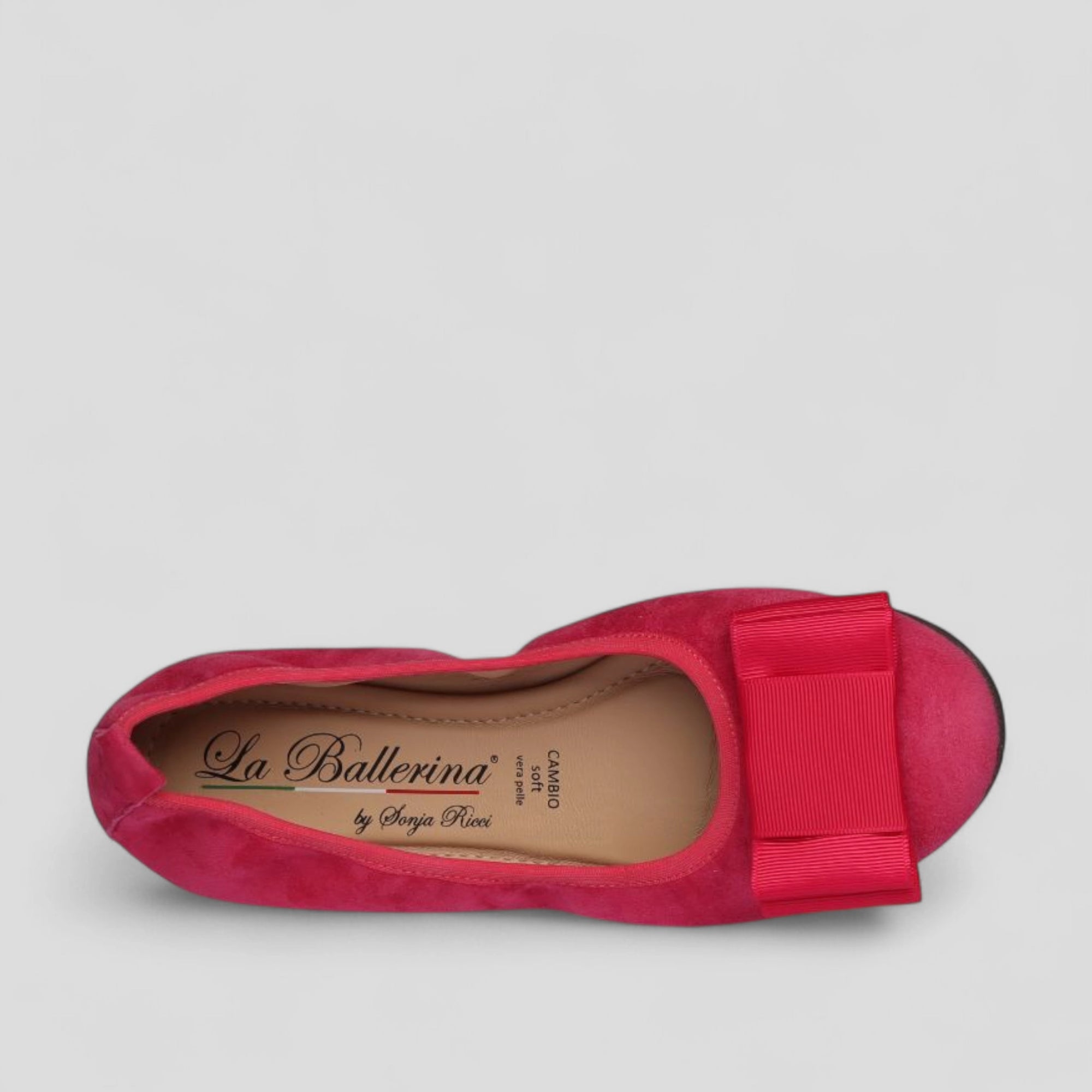 S61 💕LA BALLERINA CAMBIO FUXIA – ELEGANTE LEDER-BALLERINAS VON SONJA RICCI - La Ballerina