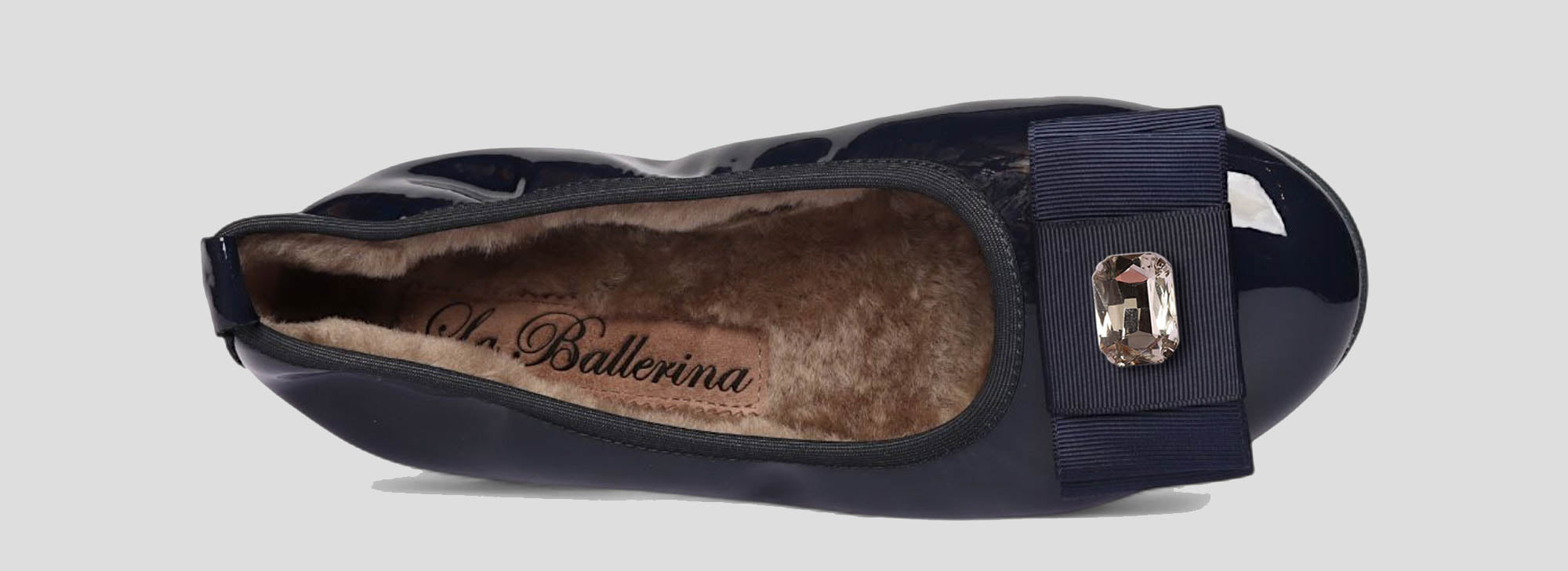11W💕La Ballerina CAMBIO Warmgefüttert Lackleder blau - La Ballerina