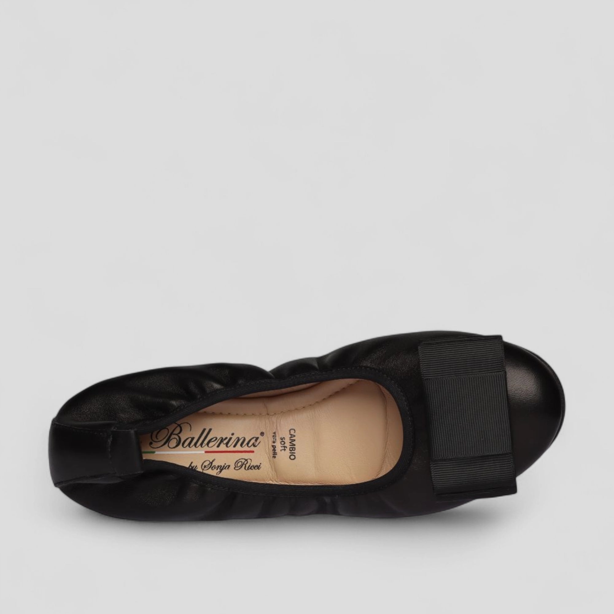 S10 💕 LA BALLERINA CAMBIO BALLERINAS GLATTLEDER SCHWARZ - La Ballerina