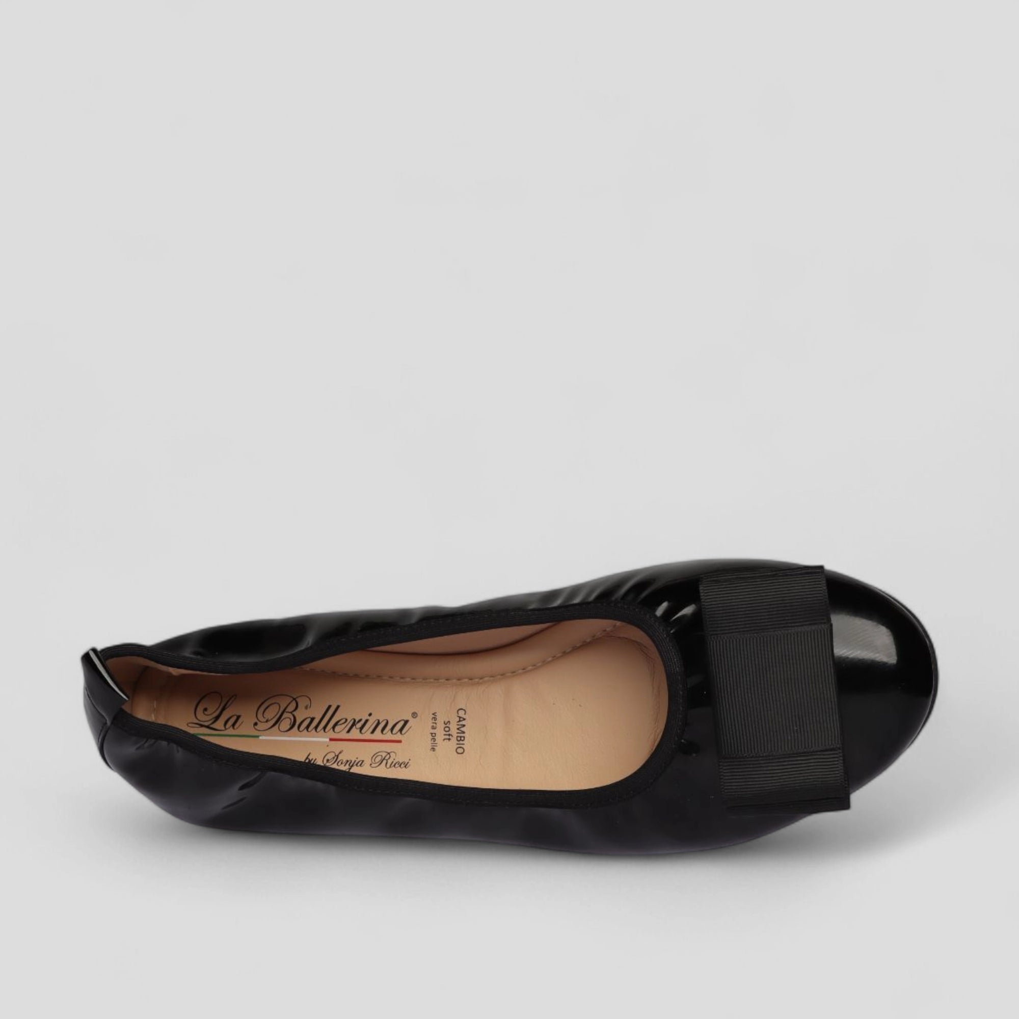 S51 💕LA BALLERINA CAMBIO SCHWARZ – ELEGANTE LEDER-BALLERINAS VON SONJA RICCI - La Ballerina