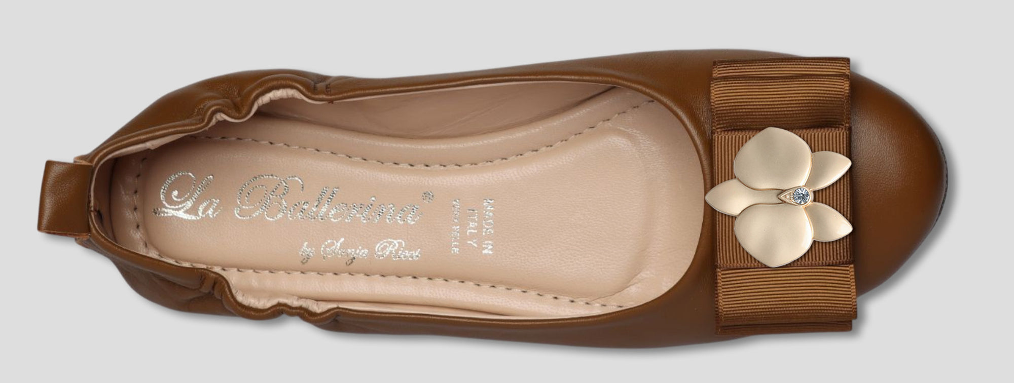 La Ballerina Soft – Bequeme Damen-Ballerinas aus Leder braun [35] - La Ballerina
