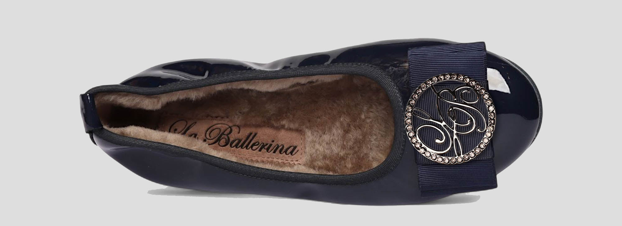 11W💕La Ballerina CAMBIO Warmgefüttert Lackleder blau - La Ballerina