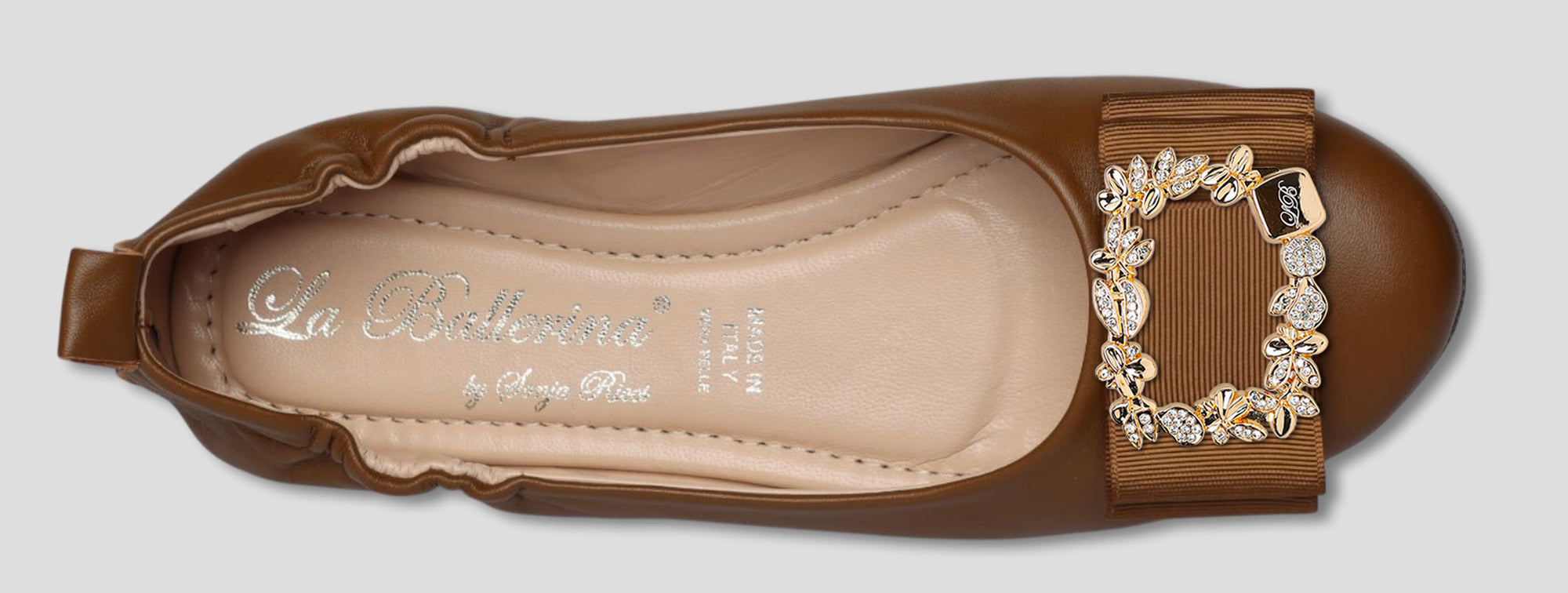 La Ballerina Soft – Bequeme Damen-Ballerinas aus Leder braun [35] - La Ballerina