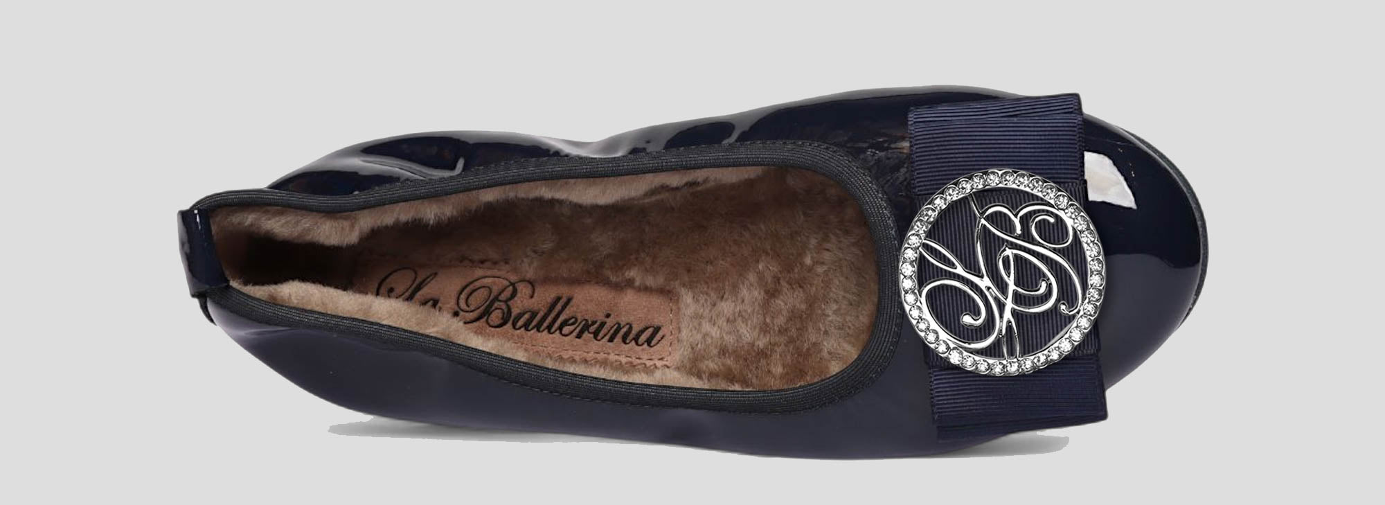 11W💕La Ballerina CAMBIO Warmgefüttert Lackleder blau - La Ballerina