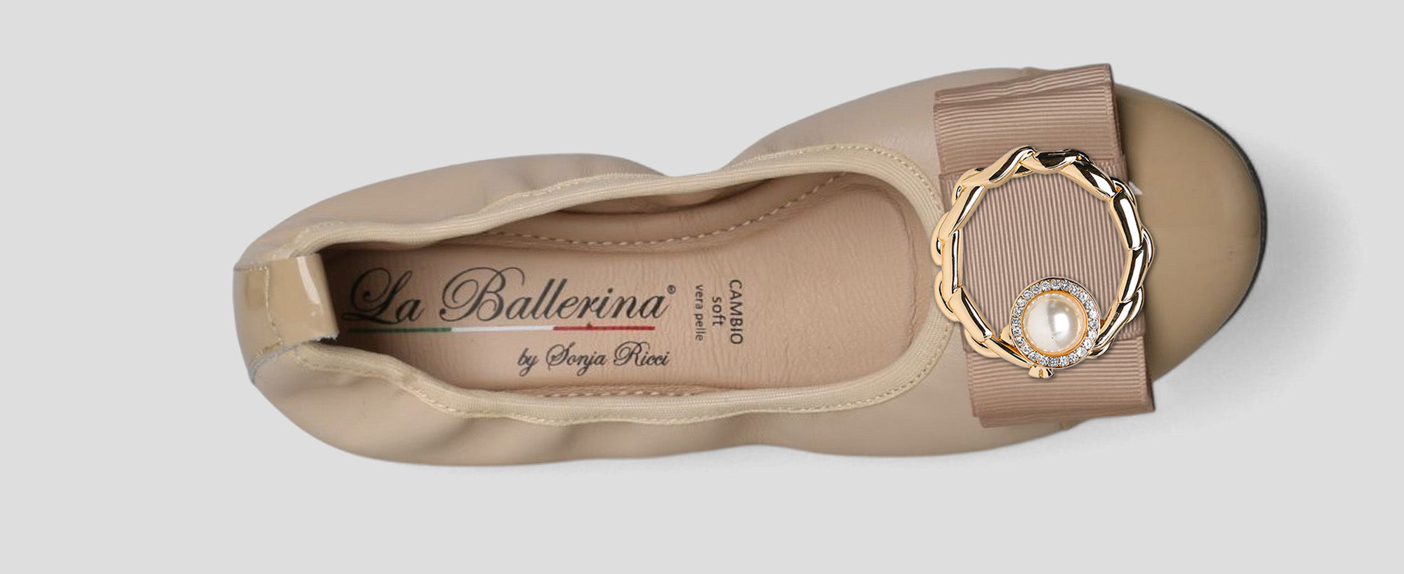 NAPPA-VERNICE BEIGE - La Ballerina