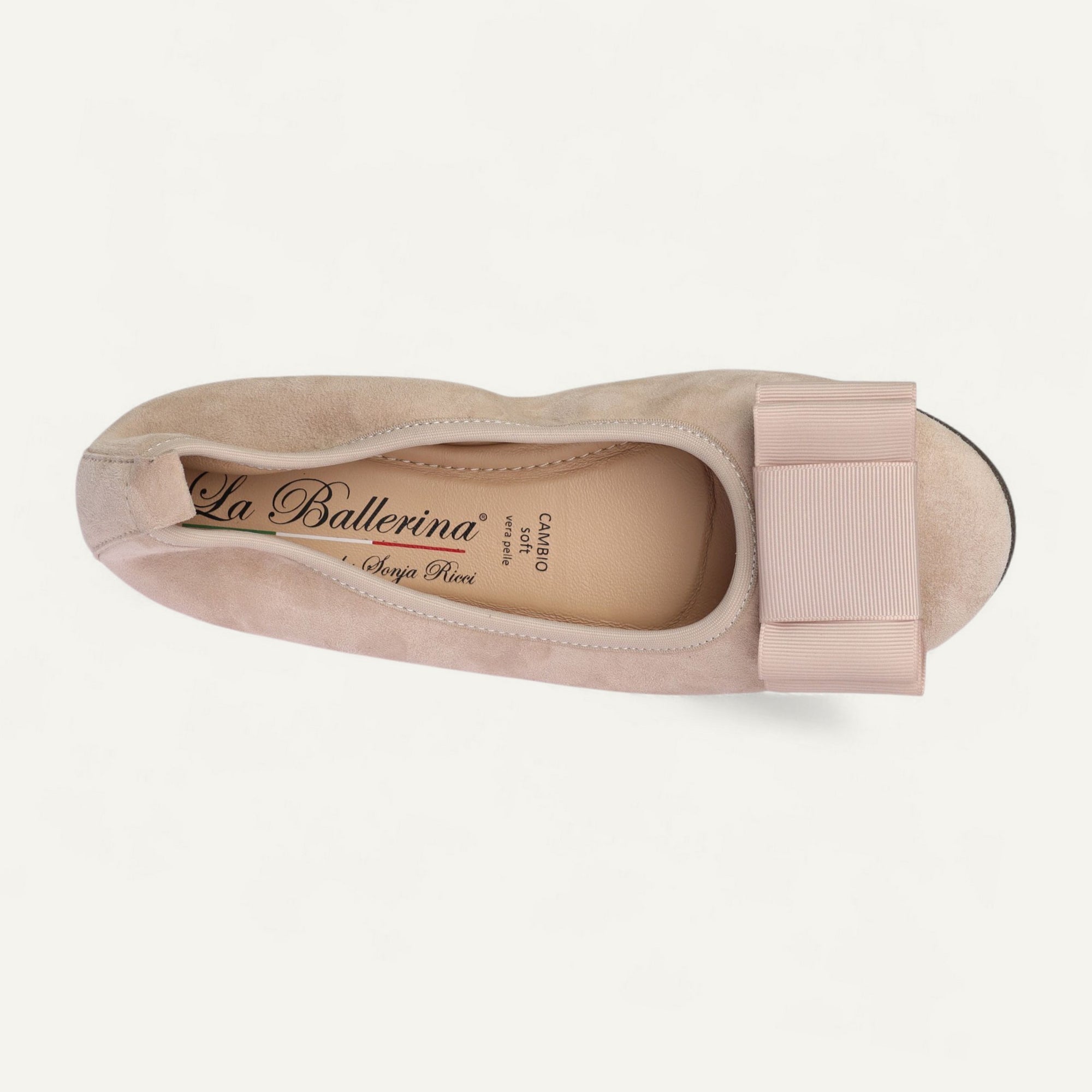 CAMBIO Damen-Ballerinas aus Veloursleder in Beige CAMBIO Ballerinas