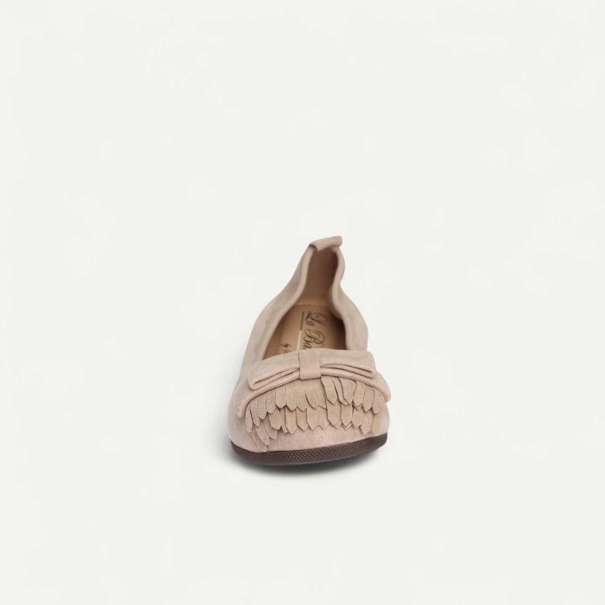 CAMBIO Damen-Ballerinas aus Veloursleder in Beige CAMBIO Ballerinas