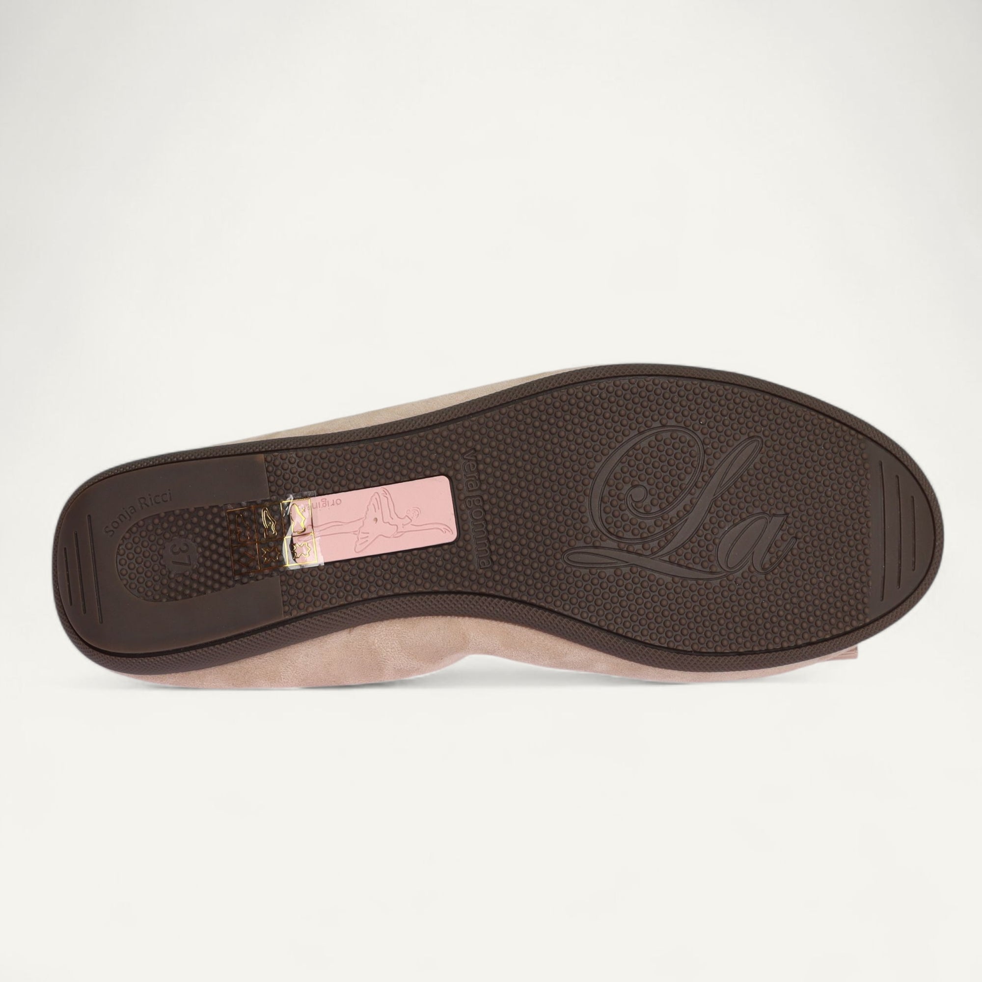CAMBIO Damen-Ballerinas aus Veloursleder in Beige CAMBIO Ballerinas