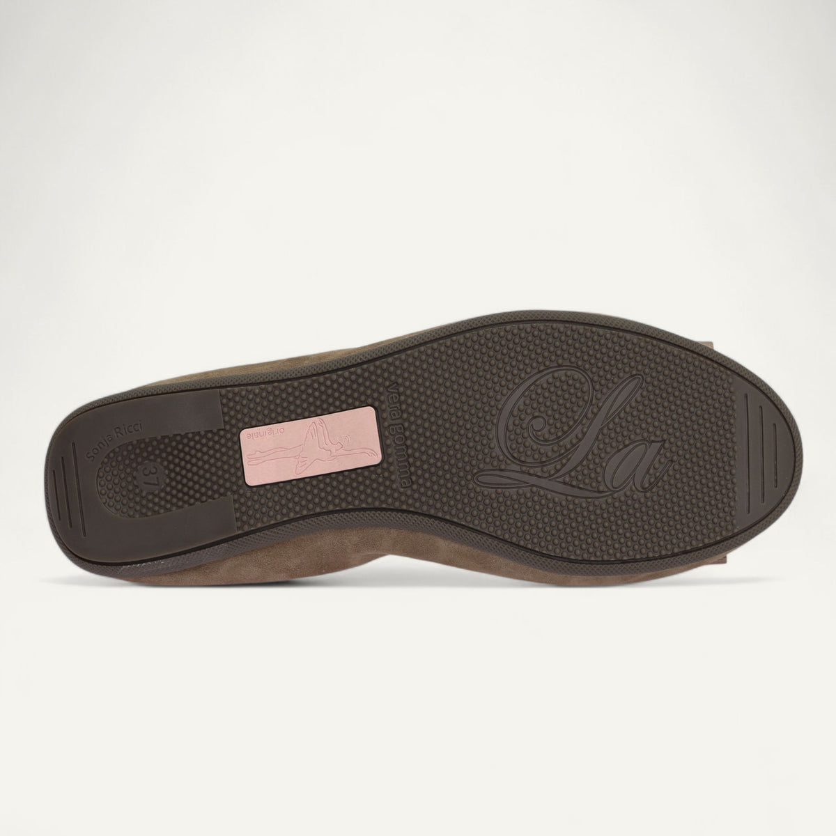 CAMBIO Damen-Ballerinas aus Veloursleder in Taupe – C11-238 CAMBIO Ballerinas