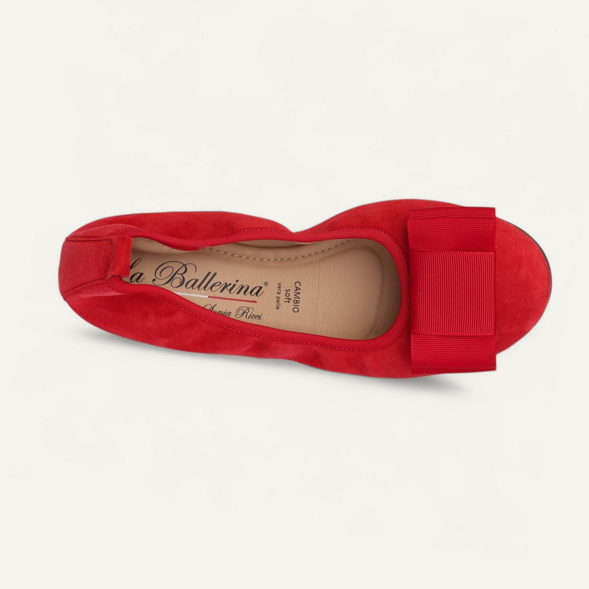CAMBIO Damen-Ballerinas aus Veloursleder in Rot CAMBIO Ballerinas