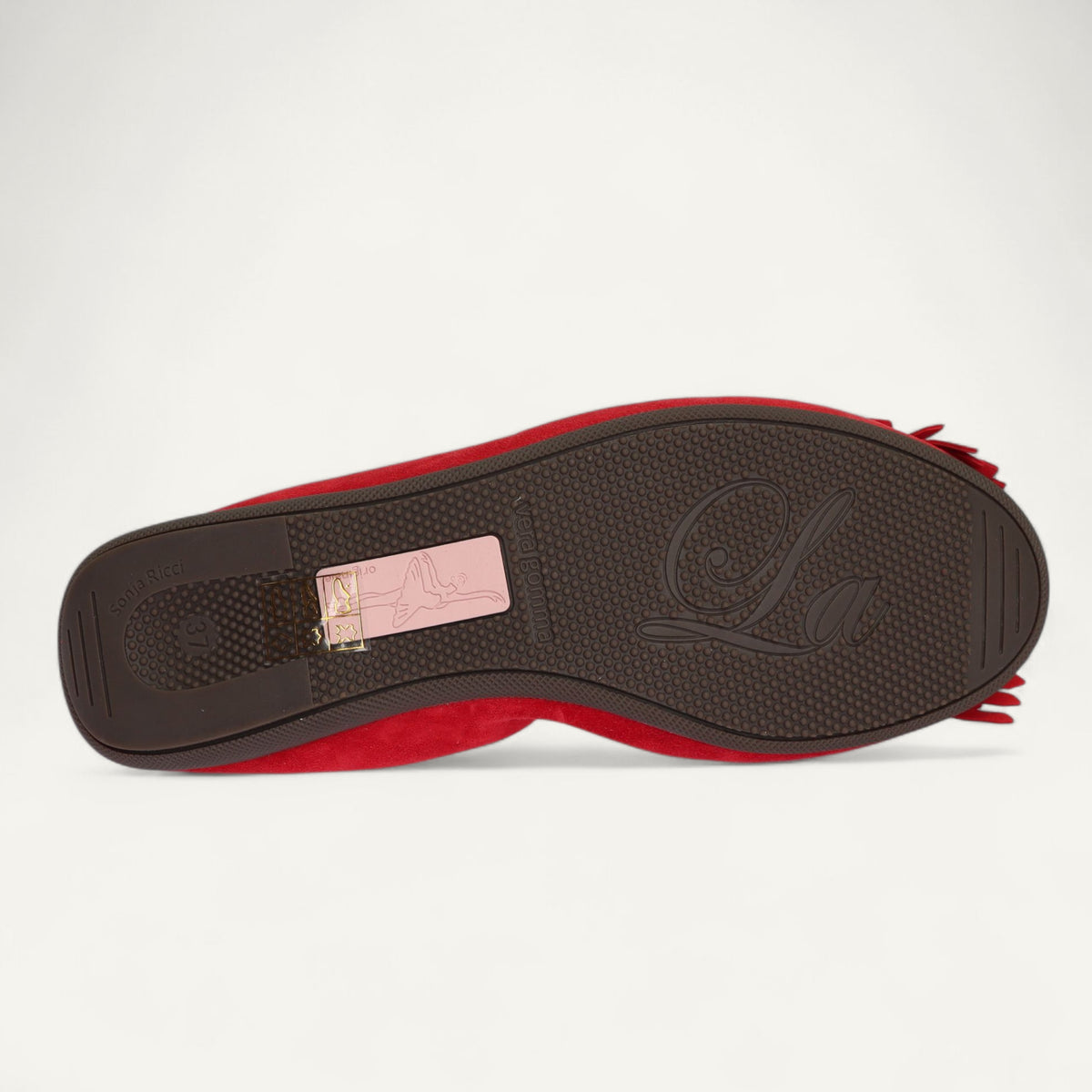 CAMBIO Damen-Ballerinas aus Veloursleder in Rot CAMBIO Ballerinas