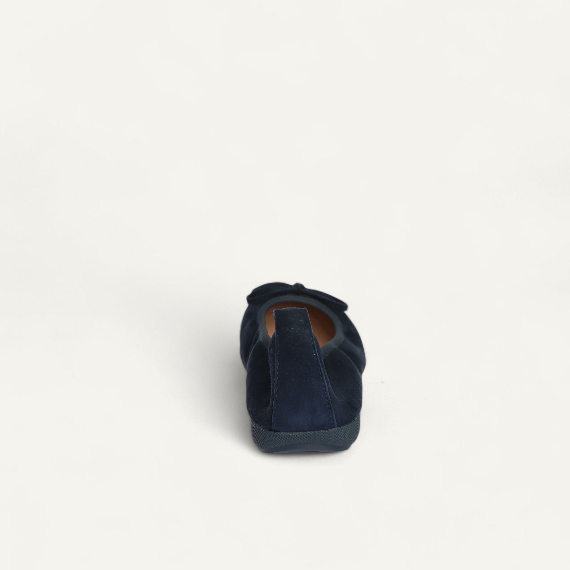 BASIC Damen-Ballerinas aus Veloursleder in Dunkelblau – C17-118 BASIC Ballerinas