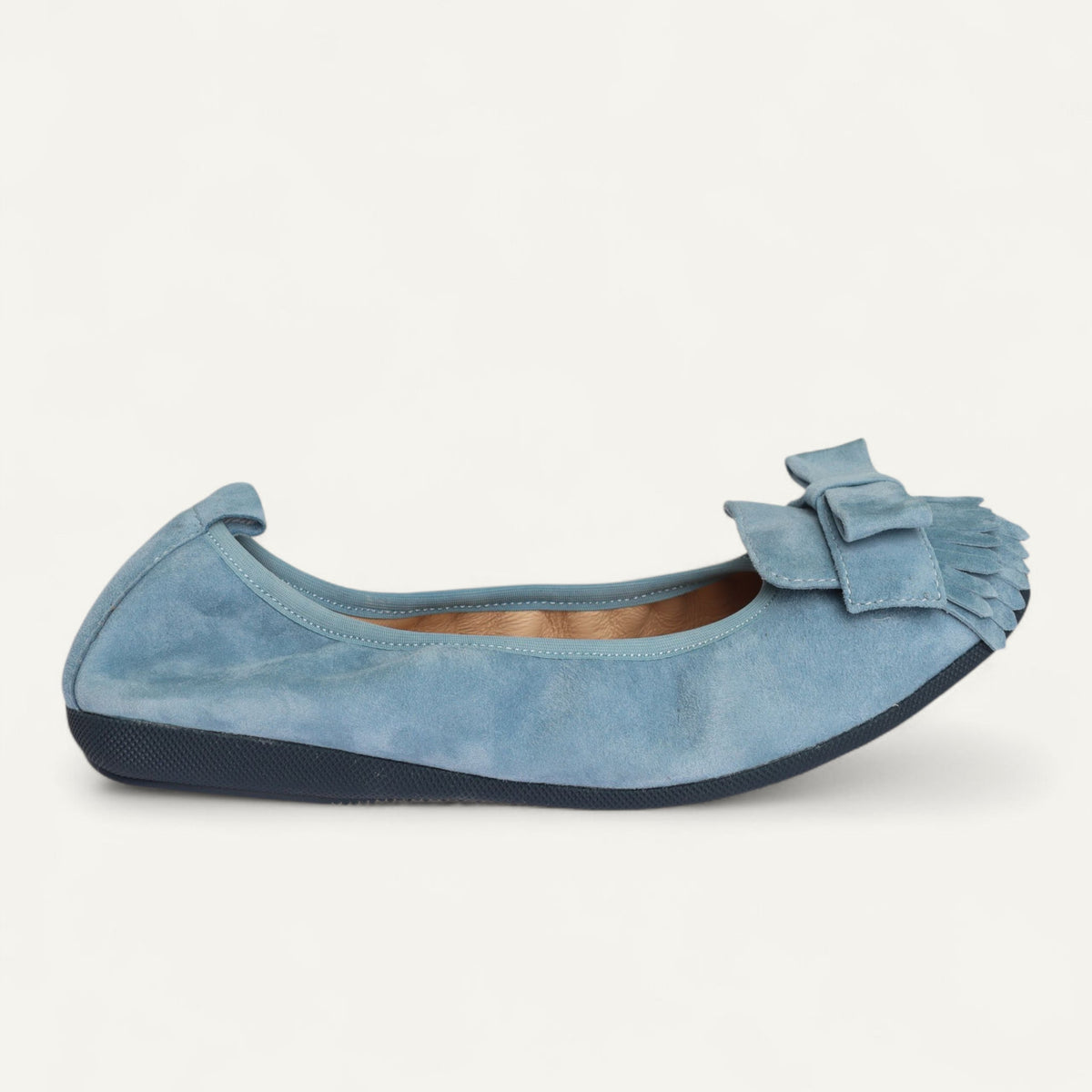 CAMBIO Damen-Ballerinas aus Veloursleder in Blau CAMBIO Ballerinas